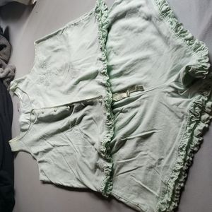 Intimate Essentials mint green pajama set size medium